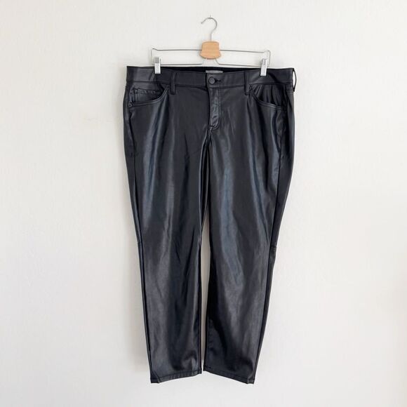 Torrid Perfect Skinny Faux Leather Mid Rise Pant Size 18R - Picture 2 of 12